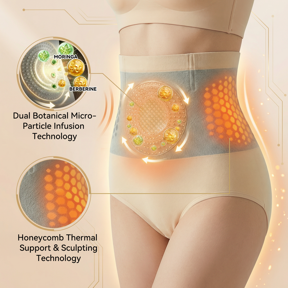 🔥🔥 GFOUK® 2026 Black Gold Luxury Edition | ⚡️ 4-in-1 Fat-Burning Shapewear Shorts with Moringa, Berberine & Sculpting Micro-Particle Technology