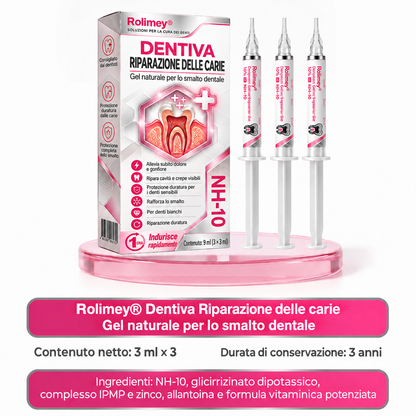 🧑‍⚕️ Rolimey® DenPerm – Gel remineralizzante per smalto e carie