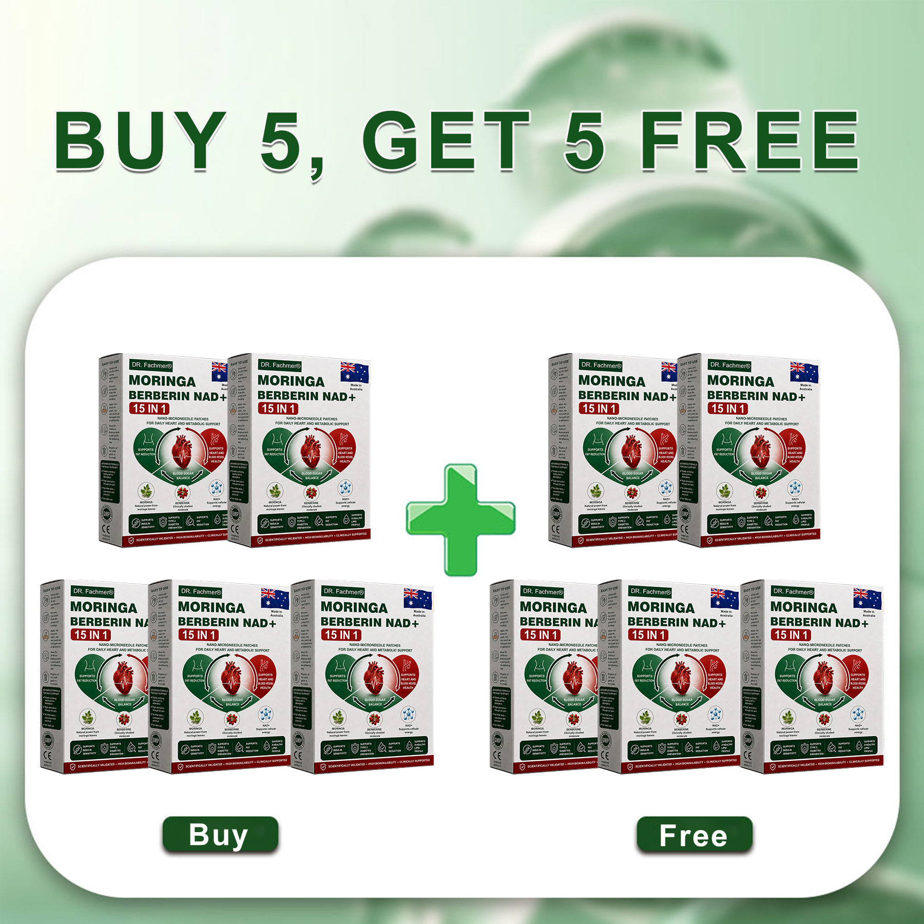 🎁 10 boxes (Buy 5 Get 5 Free) – Lose up to 40 kg