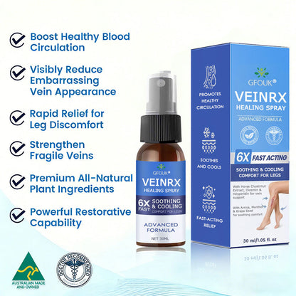 🇦🇺⌛✅🌿𝙂𝙁𝙊𝙐𝙆® VEINRX Healing Spray (Designed for Varicose veins, Spider veins, Deep vein Thrombosis, Chronic venous insufficiency, Venous ulcers, Thrombophlebitis and other venous issues)