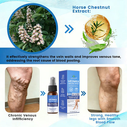 🇦🇺⌛✅🌿𝙂𝙁𝙊𝙐𝙆® VEINRX Healing Spray (Designed for Varicose veins, Spider veins, Deep vein Thrombosis, Chronic venous insufficiency, Venous ulcers, Thrombophlebitis and other venous issues)
