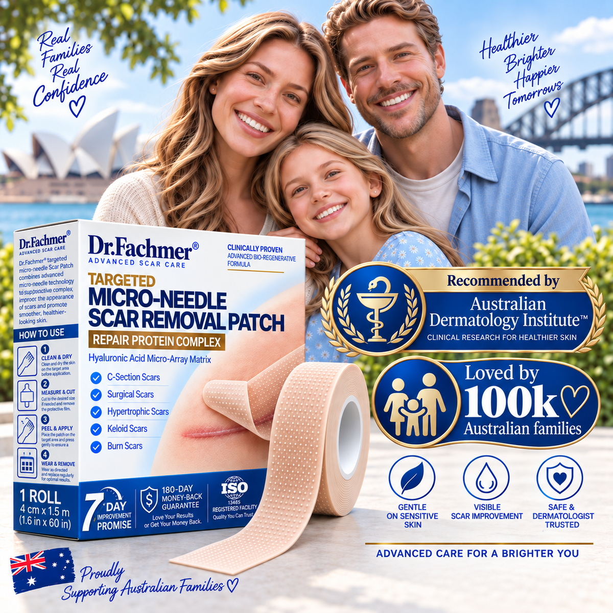 Dr.Fachmer® 🩹Bio-Regenerative Micro-Needle Scar Removal Patch –Repair Protein Silicone Scar Care