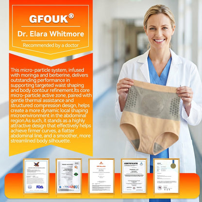 🔥🔥 GFOUK® 2026 Black Gold Luxury Edition | ⚡️ 4-in-1 Fat-Burning Shapewear Shorts with Moringa, Berberine & Sculpting Micro-Particle Technology