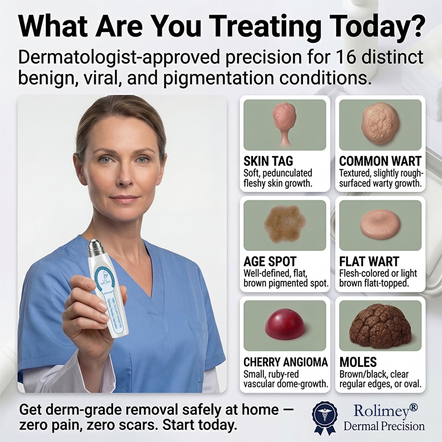 🍇Rolimey® 7-Day Roll-On for Skin Spots and Skin Tags – Pain-Free & Scar-Free