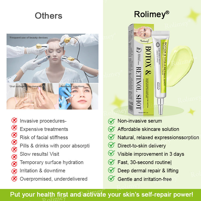 🇦🇺Made and shipped from Australia 🤍Rolimey® Botox & Vita-A Retinol Shot Wrinkle-Lift Tightening cream - Last Day Promotion 70% OFF