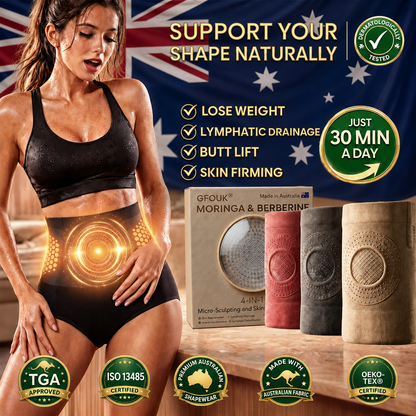 Official  Brand Store |✅ GFOUK® 2026 Moringa & Berberine 4-In-1 Micro-Particle Sculpting & Fat-Burn Shorts👍