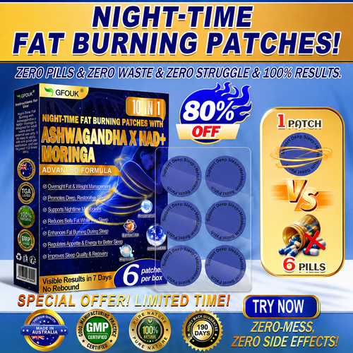 𝙂𝙁𝙊𝙐𝙆® NIGHT-TIME FAT BURNING PATCHES! ZERO PILLS & ZERO WASTE & ZERO STRUGGLE & 100% RESULTS.